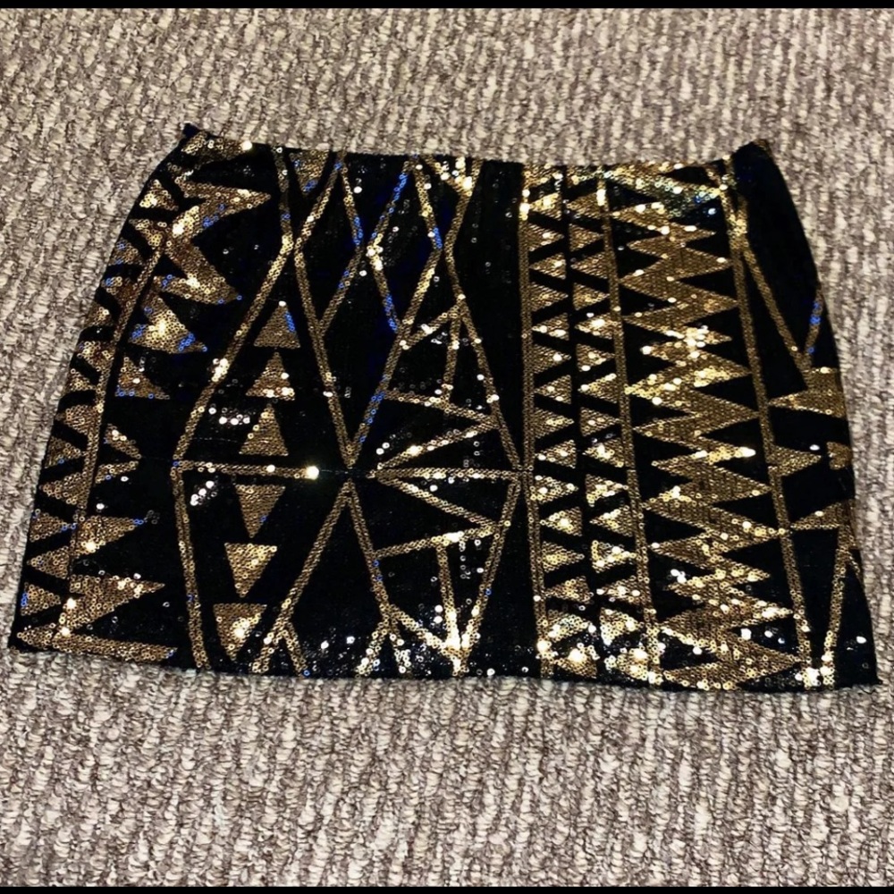 Sequin Mini Skirt